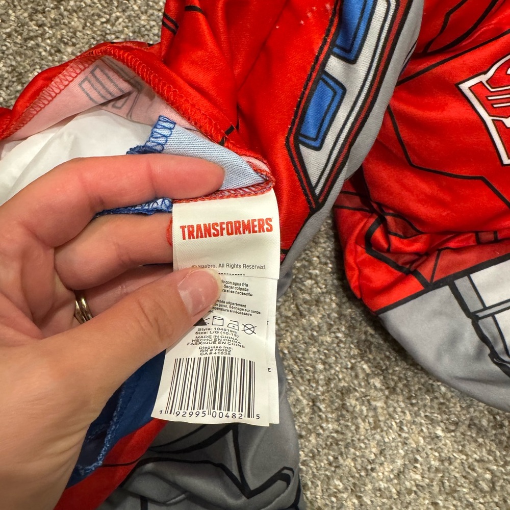 Transformers Optimus Prime Costume - Red, Blue, Gray - Picture 3 of 4